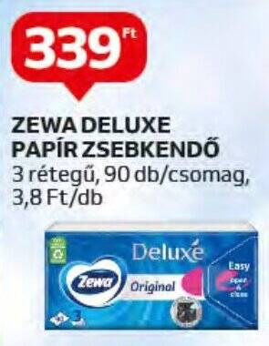 Auchan ZEWA DELUXE PAPÍR ZSEBKENDŐ ajánlat