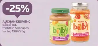 Auchan AUCHAN KEDVENC BÉBIÉTEL 190 / 220 g ajánlat