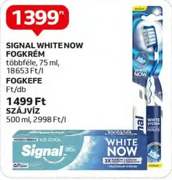 Auchan SIGNAL WHITE NOW FOGKRÉM stb. 75 ml / 1 db ajánlat