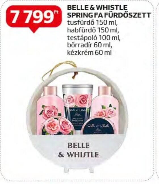 Auchan BELLE & WHISTLE SPRING FA FÜRDÖSZETT 60 - 150 ml ajánlat