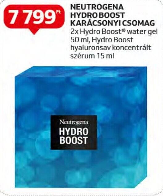 Auchan NEUTROGENA HYDRO BOOST KARÁCSONYI CSOMAG 50 / 15 ml ajánlat