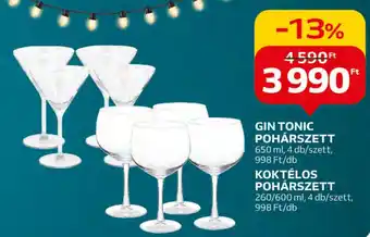GIN TONIC POHÁRSZETT 650 ml 4 db