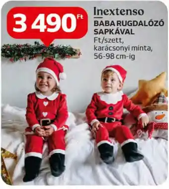 Auchan Inextenso BABA RUGDALÓZÓ SAPKÁVAL szett ajánlat