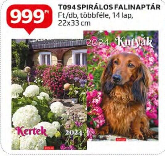 Auchan T094 SPIRÁLOS FALINAPTÁR 1 db ajánlat