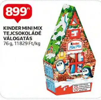 Auchan KINDER MINI MIX TEJCSOKOLÁDÉ VÁLOGATÁS 76 g ajánlat