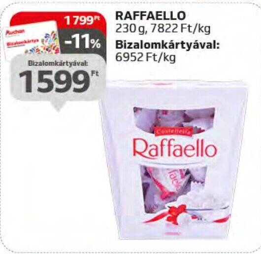 Auchan RAFFAELLO 230 g ajánlat
