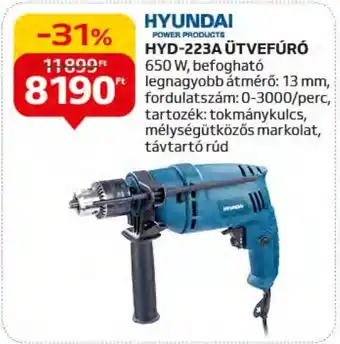 HYUNDAI HYD-223A ÜTVEFÚRÓ 1 db