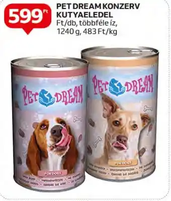 Auchan PET DREAM KONZERV KUTYAELEDEL 1240 g ajánlat