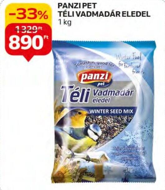 Auchan PANZI PET TÉLI VADMADÁR ELEDEL 1 kg ajánlat