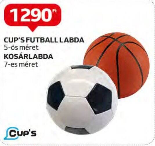 Auchan CUP'S FUTBALL LABDA stb. 1 db ajánlat
