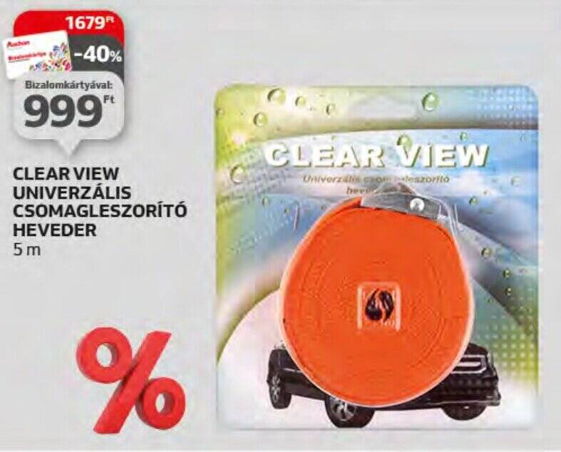 Auchan CLEAR VIEW UNIVERZÁLIS CSOMAGLESZORÍTÓ HEVEDER 5 m ajánlat