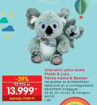 Spar Interaktív plüss koala Mokki & Lulu stb. 1 db ajánlat