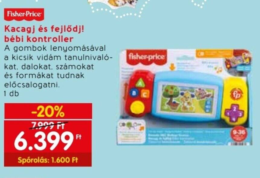Spar Fisher-Price Kacagj és fejlődj! bébi kontroller 1 db ajánlat
