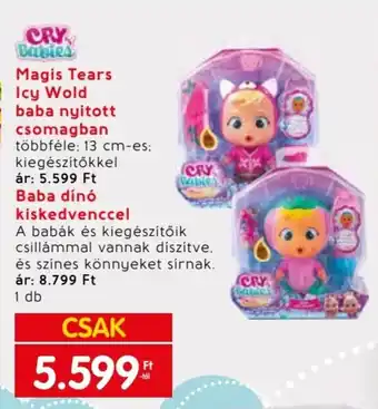 CRY Babies Magis Tears Icy Wold baba nyitott csomagban stb. 1 db