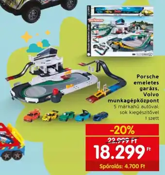 Porsche emeletes garázs, Volvo munkagépközpont 1 szett