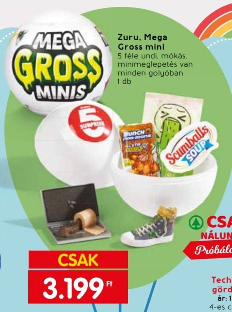 Spar Zuru, Mega Gross mini 1 db ajánlat