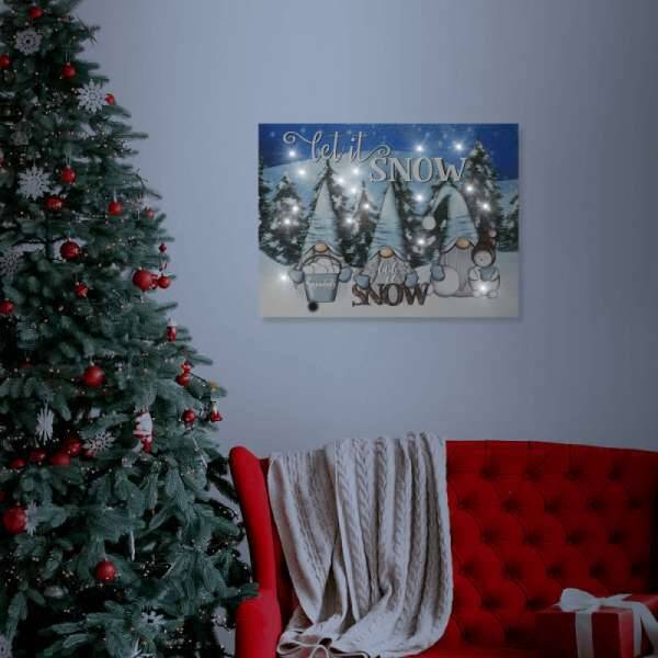Bonus Shop ''let it snow'' led-es fali hangulatkép ajánlat