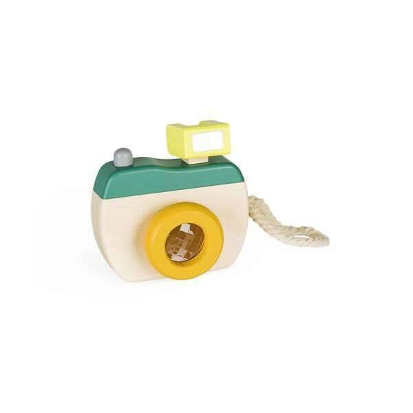 GekkoToys Fényképezőgép - fa sárga - lule toys ajánlat