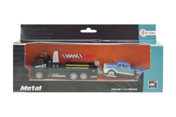 Kokiskashop Autó vontató 2 db fém 18 cm behúzható doboz 24x11x5cm ajánlat