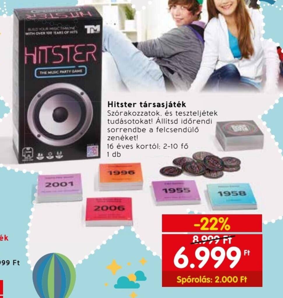Spar Hitster társasjáték ajánlat