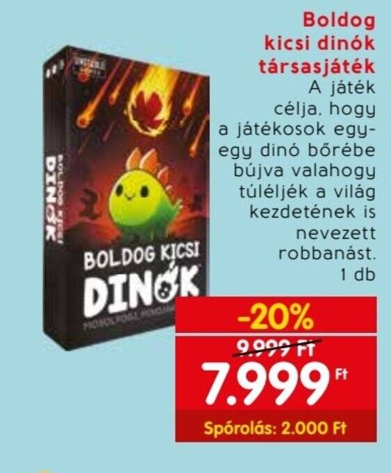 Spar Boldog kicsi dinók társasjáték ajánlat