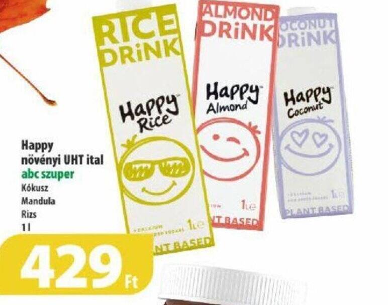 Coop Happy növényi UHT ital 1l ajánlat