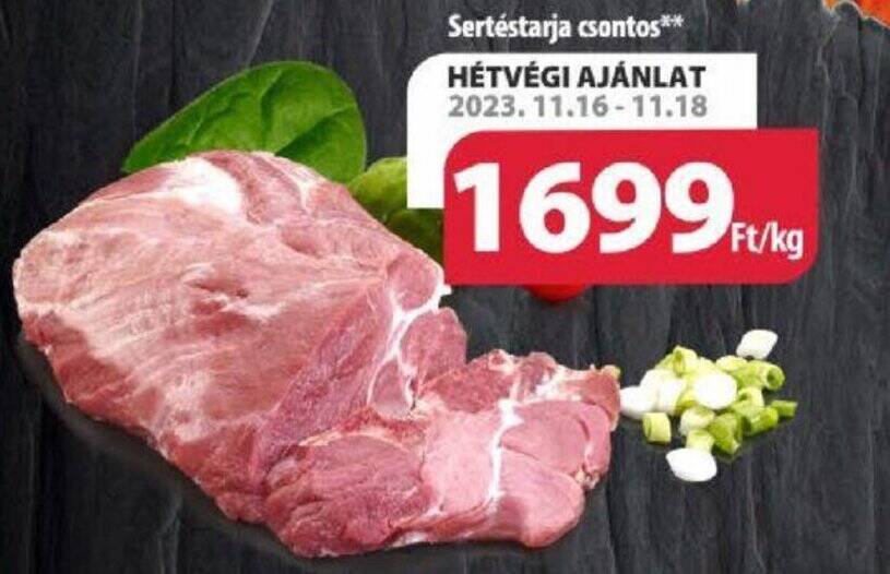 Coop Sertéstarja csontos 1kg ajánlat