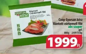 Coop Gyorsan kész Rántott csirkemell filé 800g