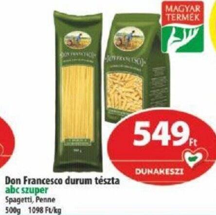 Coop Don Francesco durum tészta 500g ajánlat