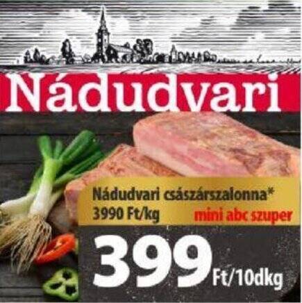 Coop Nádudvari császárszalonna 10dkg ajánlat