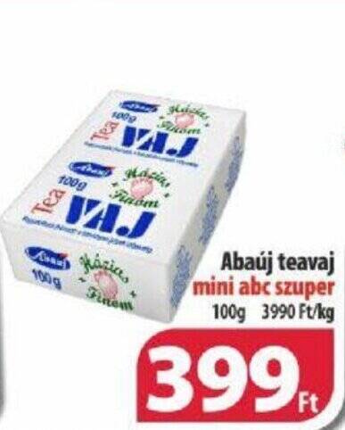Coop Abaúj teavaj 100g ajánlat