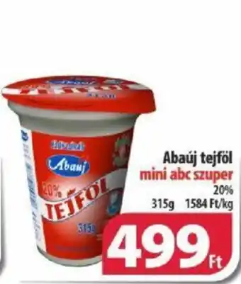 Coop Abaúj tejföl 315g ajánlat