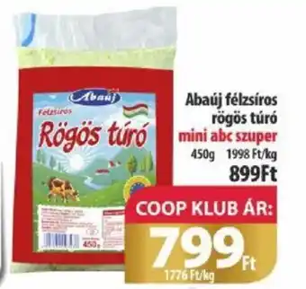 Abaúj félzsíros rögös túró 450g