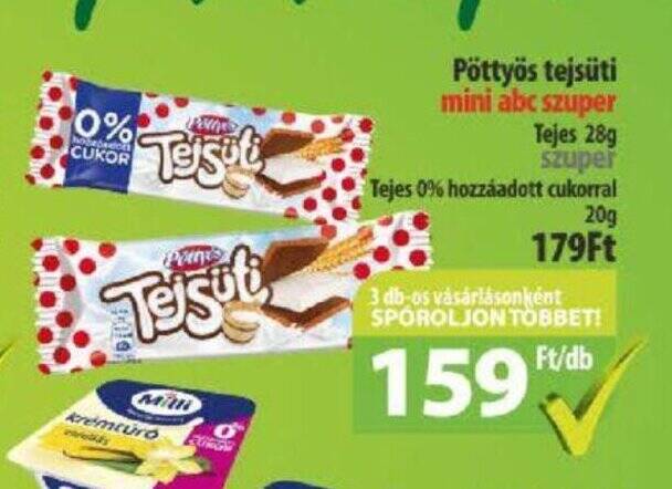 Coop Pöttyös tejsüti  28g ajánlat
