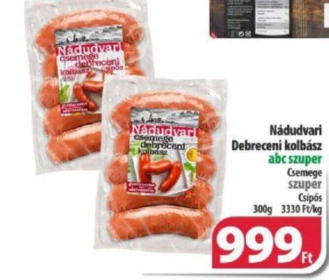 Coop Nádudvari debrecent kolbász 300g ajánlat