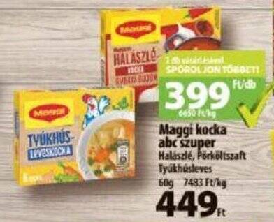 Coop Maggi kocka abc szuper 60g ajánlat