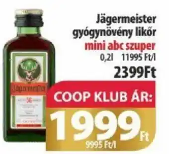 Jägermeister gyógynövény likőr 0,2l