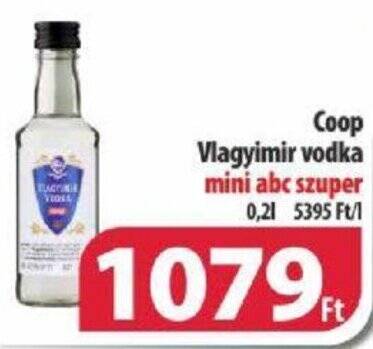 Coop Coop Vlagyimir vodka 0,2l ajánlat