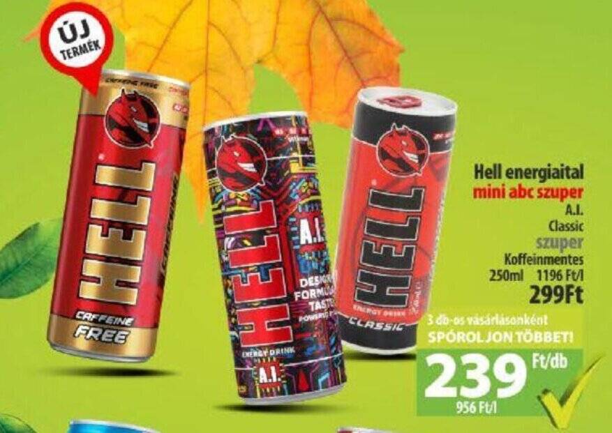 Coop Hell energiaital 250ml ajánlat