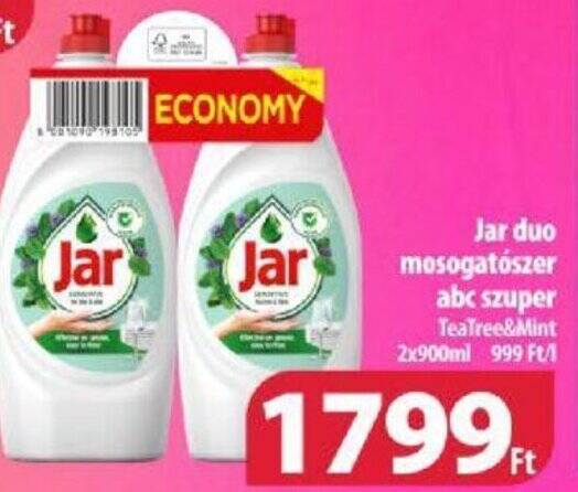 Coop Jar duo mosogatószer abc szuper 2x900ml ajánlat