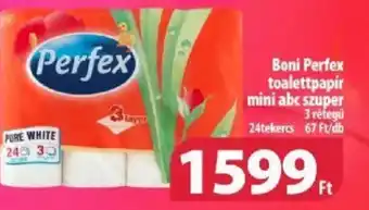 Boni Perfex toalettpapír mini abc szuper