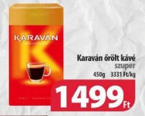 Coop Karaván őrölt kávé 450g ajánlat