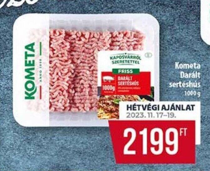 Coop Kometa Darált sertéshús 1000 g ajánlat