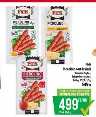 Coop Pick Pickolino sertésvirsli 140 g ajánlat