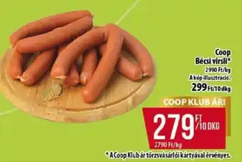 Coop Coop Bécsi virsli 10 dkg ajánlat