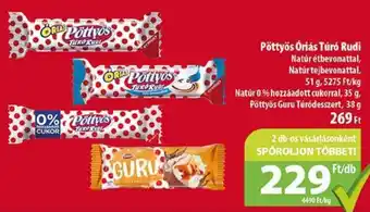 Coop Pöttyös Óriás Túró Rudi 51 - 35 g ajánlat