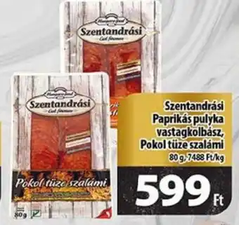 Coop Szentandrási Paprikas pulyka vastagkolbász stb. 80 g ajánlat