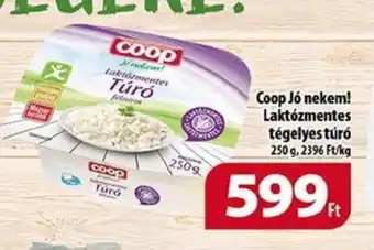 Coop Coop Jó nekem! Laktózmentes tégelyes túró 250 g ajánlat