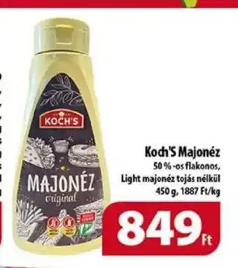 Coop Koch's Majonéz 450 g ajánlat