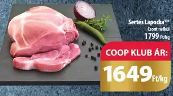 Coop Sertés Lapocka 1 kg ajánlat